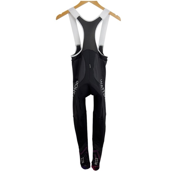 New Huub Core Thermal Cycling Bib Tights Leggings Black Mens Size Medium Padded - Picture 9 of 16